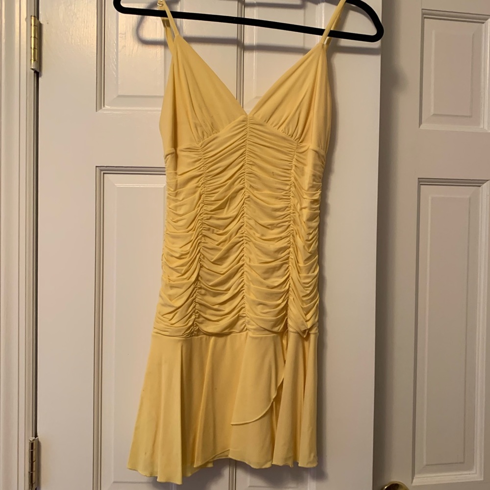 BCBG yellow dress
